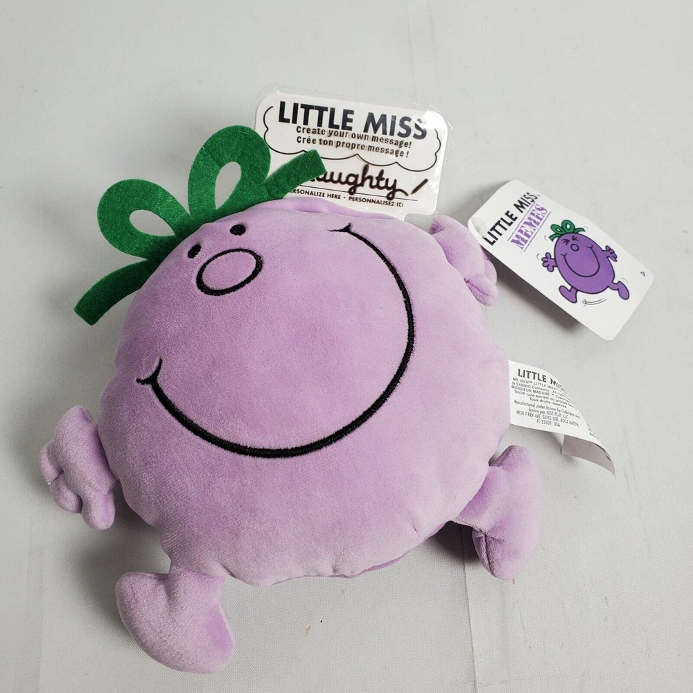 Little Miss Memes Plush Miss Naughty Personalize Purple 6" Stuffed Toy